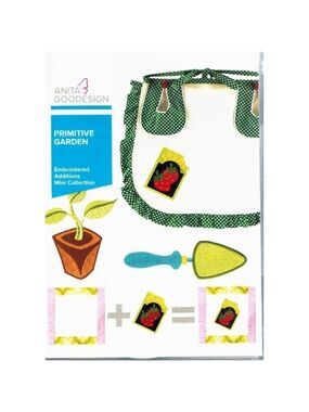 Anita Goodesign Primitive Garden Embroidered Additions Collection 60 Designs